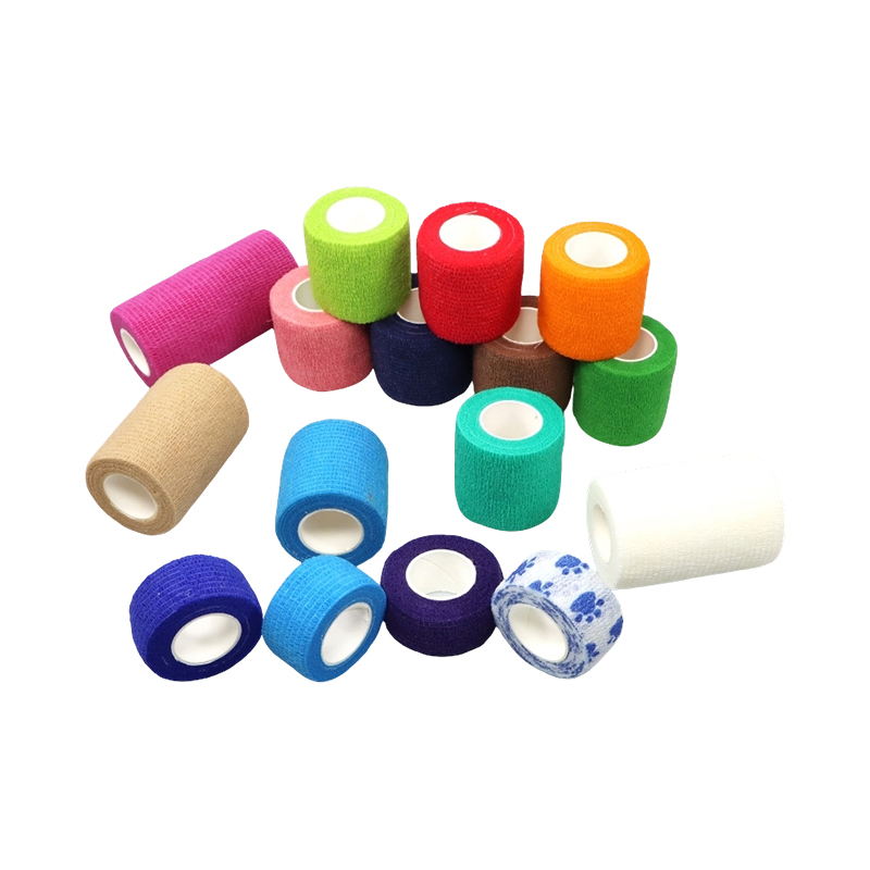 প্রাকৃতিক ল্যাটেক্স/ ল্যাটেক্স-মুক্ত (কোন প্রোটিন নেই) ইলাস্টিক স্ব-আঠালো ব্যান্ডেজ মোড়ানো